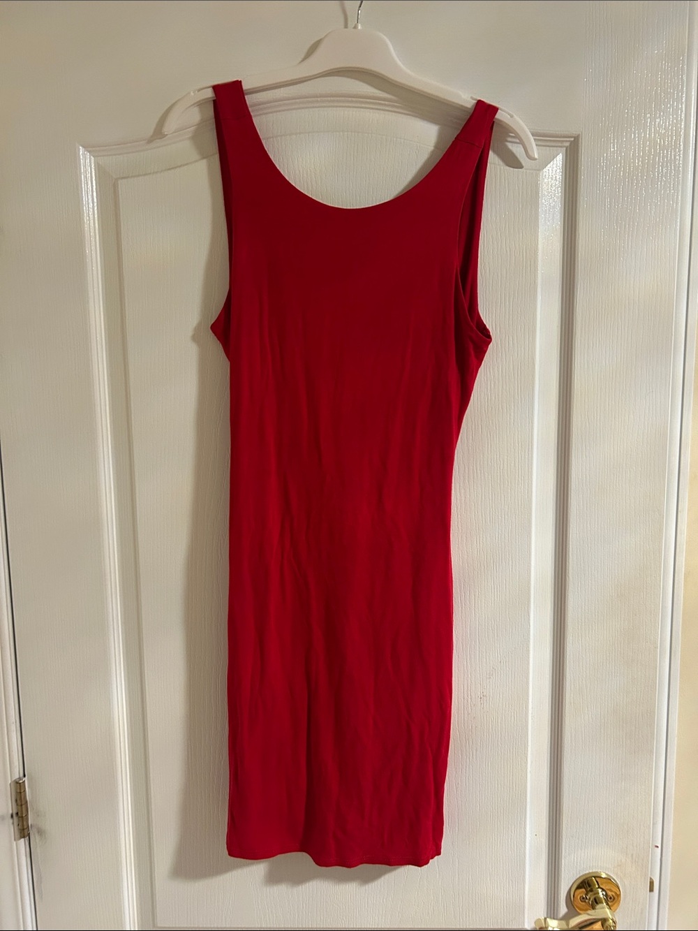 Women’s Sleeveless Red Bodycon Dress